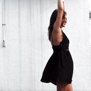 Black Boho Summer Dress